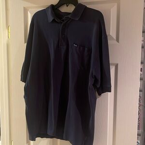 Faconnable Navy Blue Polo short sleeve shirt